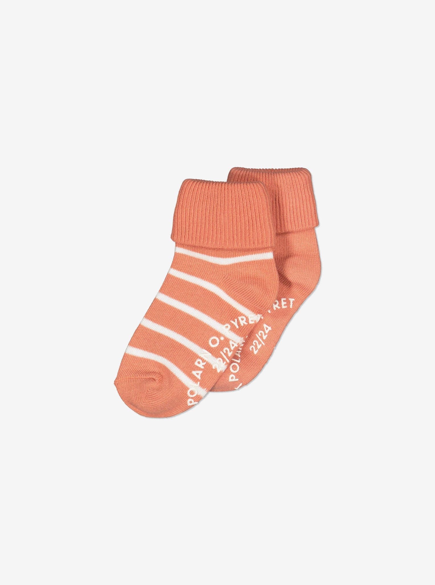  Coral Kids Antislip Socks from Polarn O. Pyret Kidswear. Made using environmentally friendly materials.