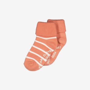  Coral Kids Antislip Socks from Polarn O. Pyret Kidswear. Made using environmentally friendly materials.