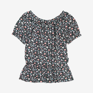  Floral Print Girls Top from Polarn O. Pyret Kidswear. Made from sustainable materials.