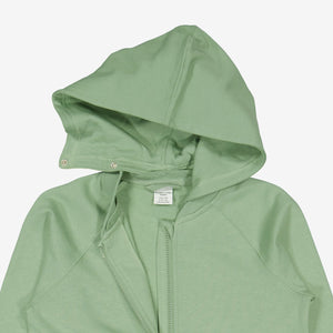 Green Colour Block Kids Hoodie from Polarn O. Pyret Kidswear. Made using environmentally friendly materials.