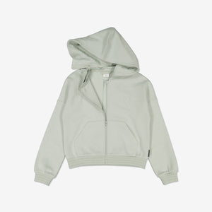  Heart Grey Kids Hoodie from Polarn O. Pyret Kidswear. Made from sustainable materials.