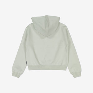  Heart Grey Kids Hoodie from Polarn O. Pyret Kidswear. Made from sustainable materials.