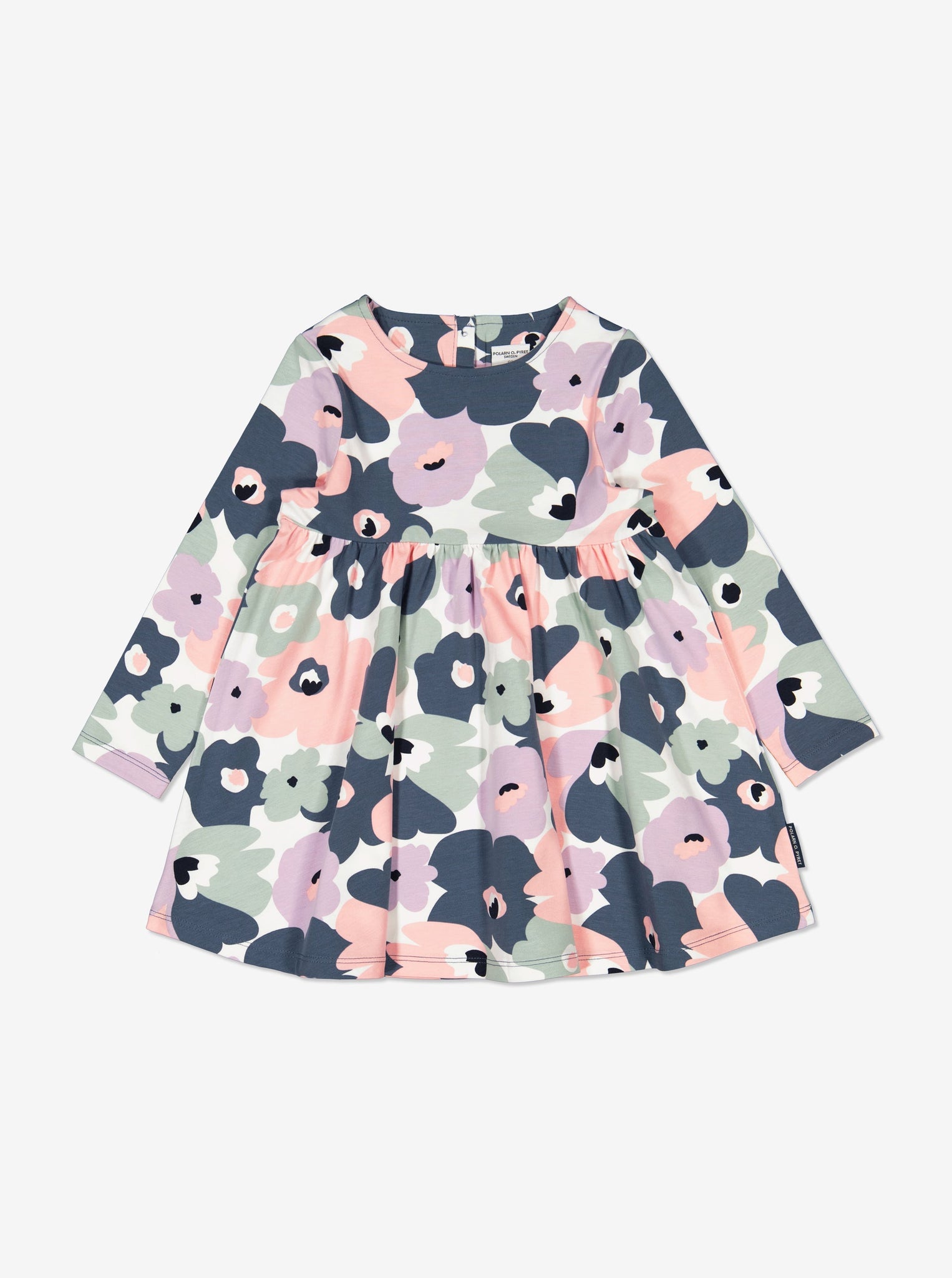  Organic Cotton Floral Kids Dress from Polarn O. Pyret Kidswear. Made using ethically sourced materials.