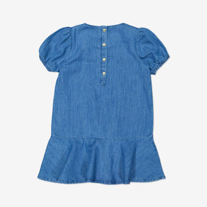  Denim Girls Dress from Polarn O. Pyret Kidswear. Made from sustainable materials.