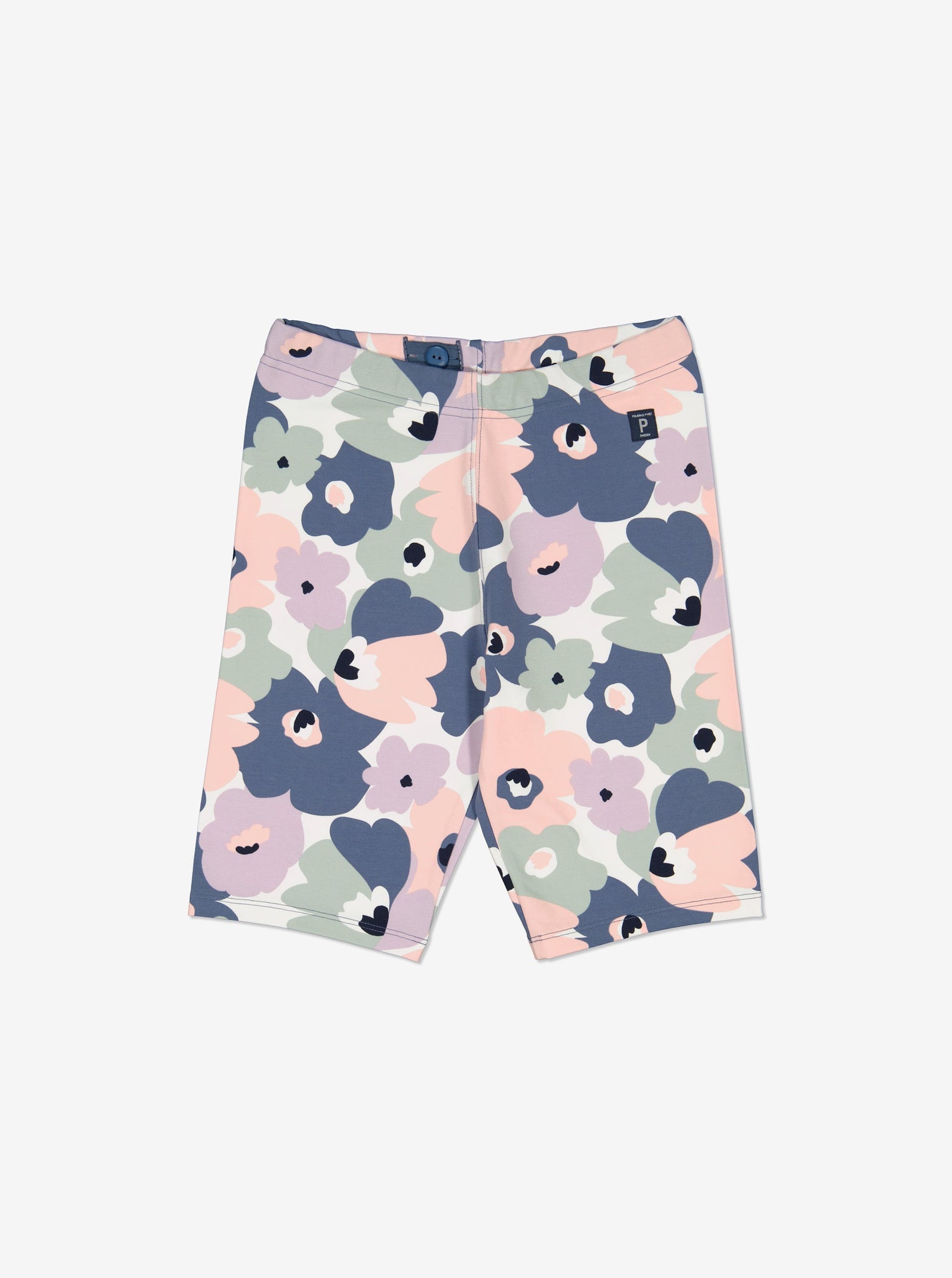  Floral Print Girls Shorts from Polarn O. Pyret Kidswear. Made using sustainable materials.