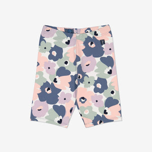  Floral Print Girls Shorts from Polarn O. Pyret Kidswear. Made using sustainable materials.