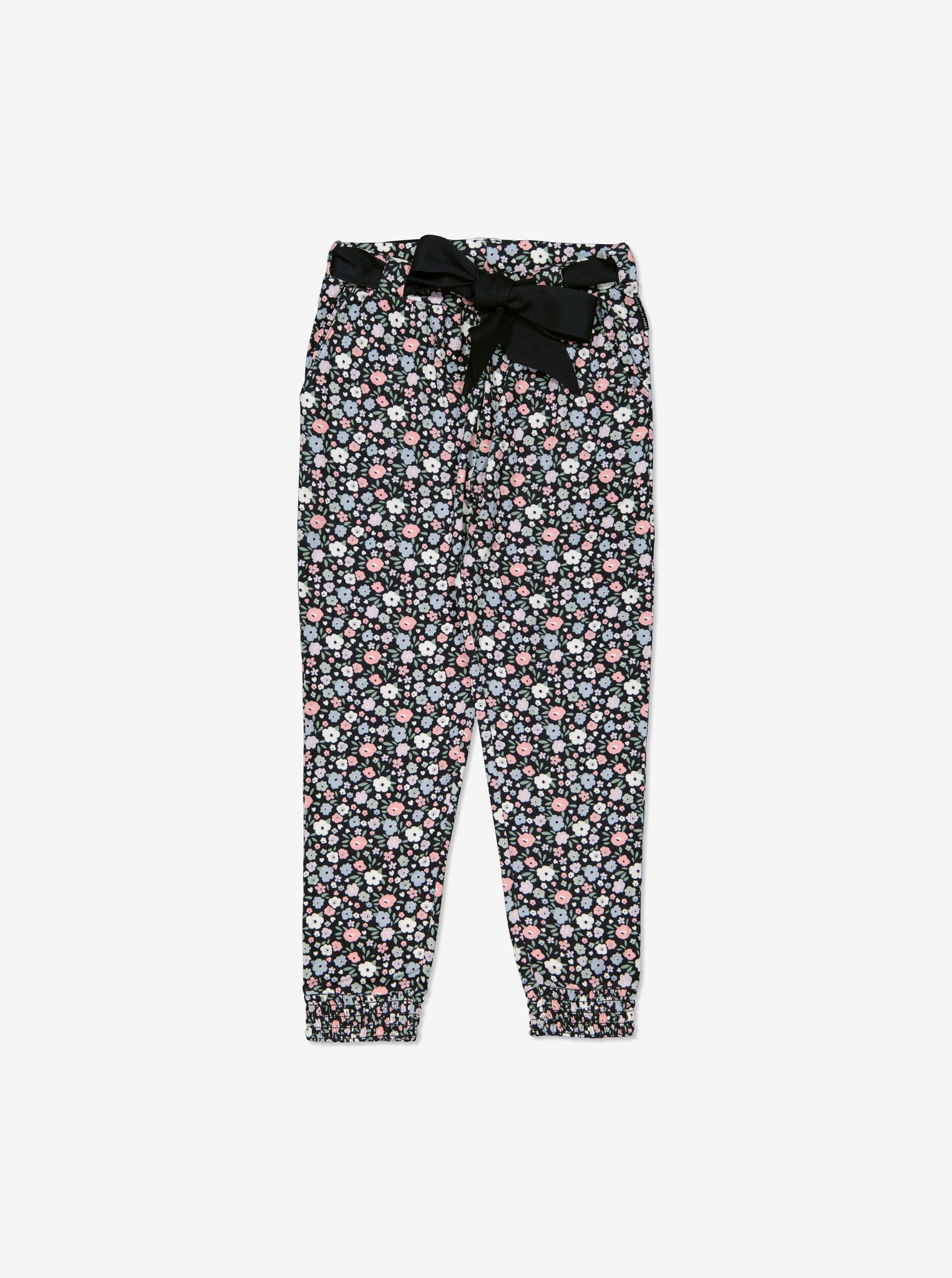  Floral Print Kids Joggers from Polarn O. Pyret Kidswear. Made using environmentally friendly materials.