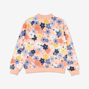 Floral Print Girls  Jacket from Polarn O. Pyret Kidswear. Made from 100% GOTS Organic Cotton.