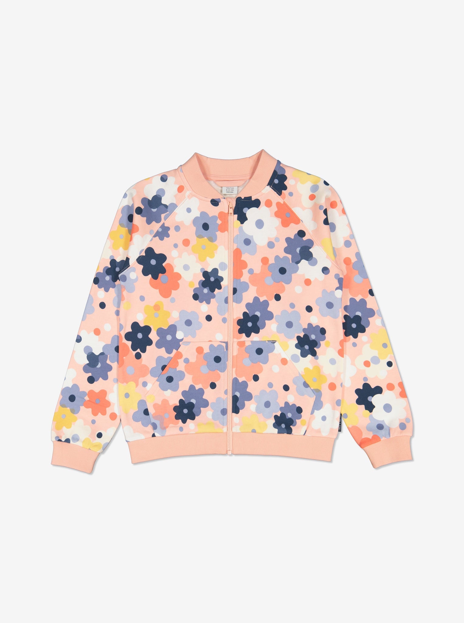 Floral Print Girls  Jacket from Polarn O. Pyret Kidswear. Made from 100% GOTS Organic Cotton.