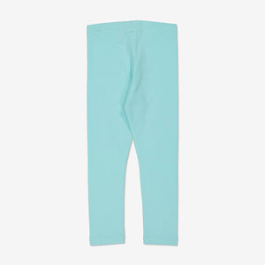 Organic Cotton Blue Kids Leggings from Polarn O. Pyret Kidswear. Made using sustainable sourced materials.