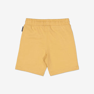 Organic Cotton Yellow Kids Shorts from Polarn O. Pyret Kidswear. Made from 100% GOTS Organic Cotton.