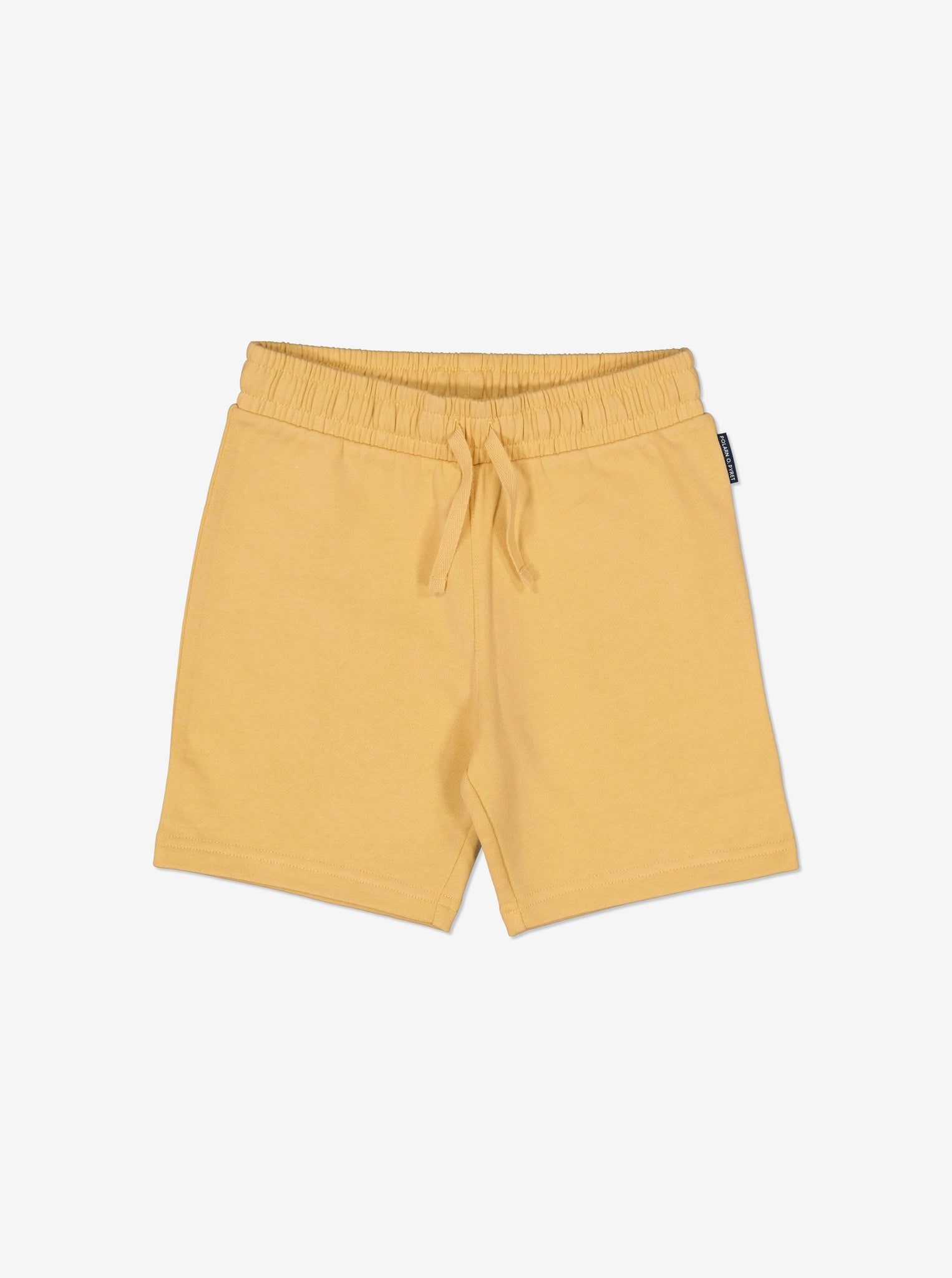 Organic Cotton Yellow Kids Shorts from Polarn O. Pyret Kidswear. Made from 100% GOTS Organic Cotton.