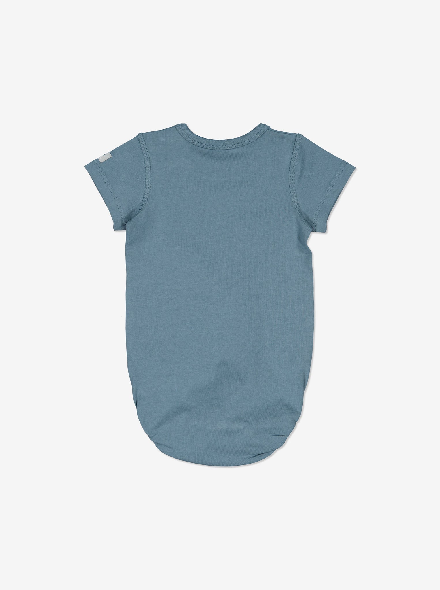 Balloon Print Blue Newborn Babygrow from Polarn O. Pyret Kidswear. Made from ethically sourced materials.