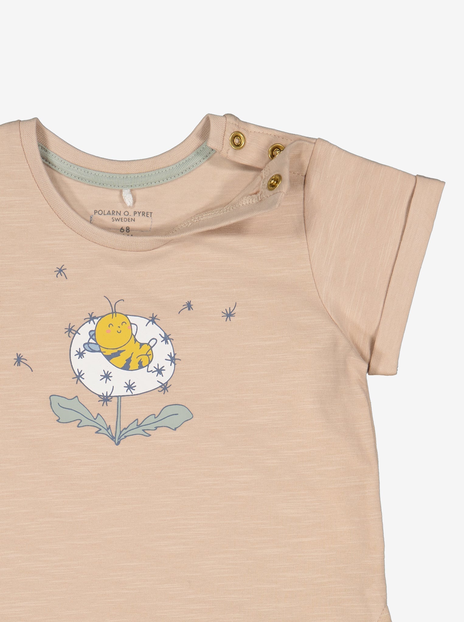 Bumble Bee Unisex Baby T-Shirt from Polarn O. Pyret Kidswear. Made from ethically sourced materials.