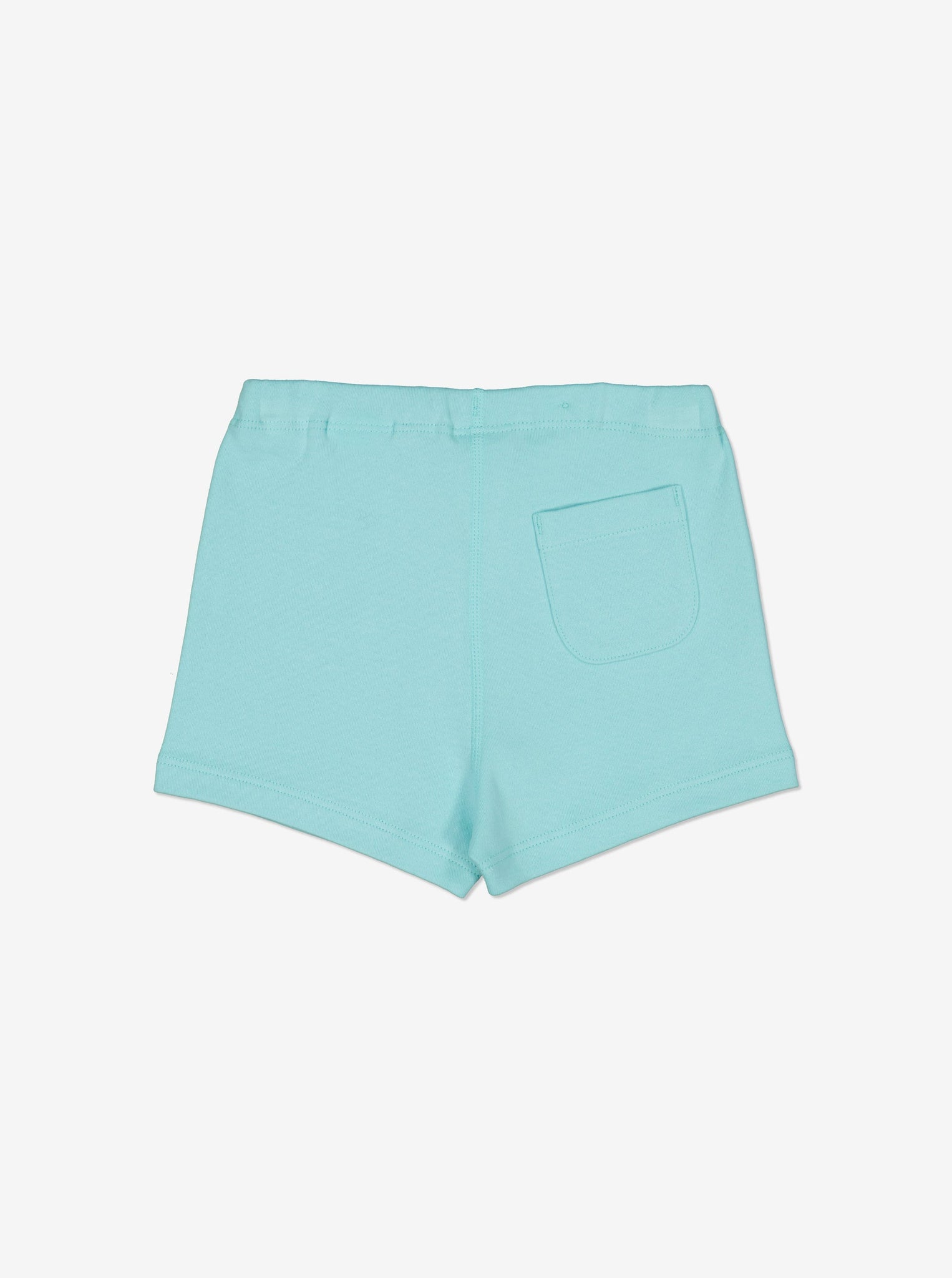 Organic Cotton Blue  Baby Shorts from Polarn O. Pyret Kidswear. Made using sustainable sourced materials.