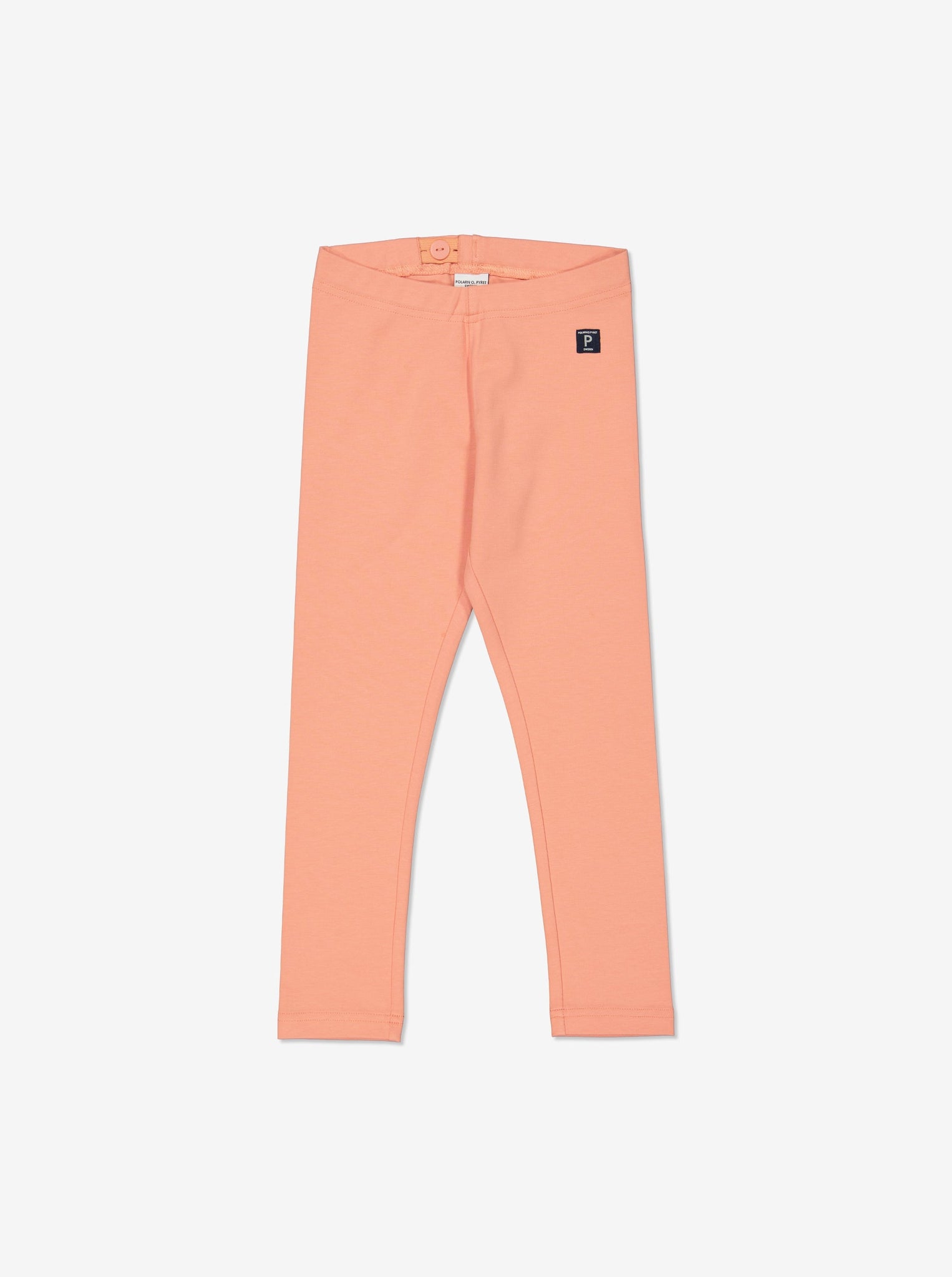 Organic Cotton Peach Kids Leggings from Polarn O. Pyret Kidswear. Made from ethically sourced materials.