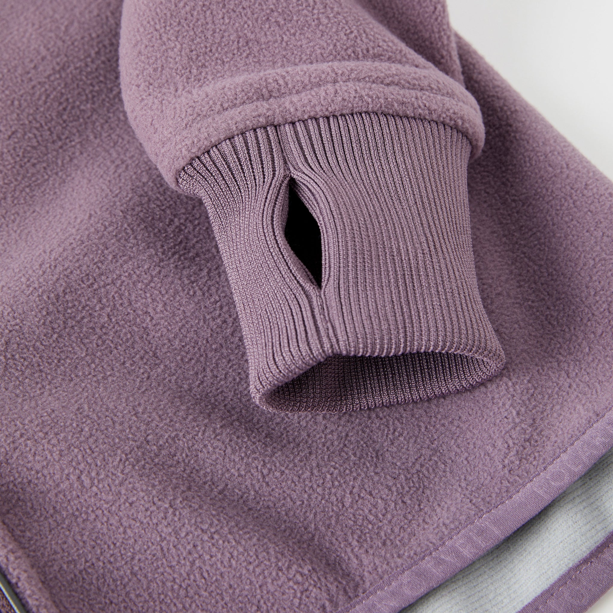 Waterproof Purple Kids Fleece Jacket from the Polarn O. Pyret kidswear collection. Ethically produced kids outerwear.