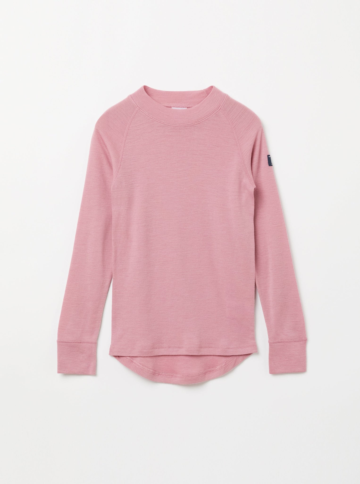 Merino Wool Pink Thermal Kids Top from the Polarn O. Pyret kidswear collection. Made from sustainable sources.