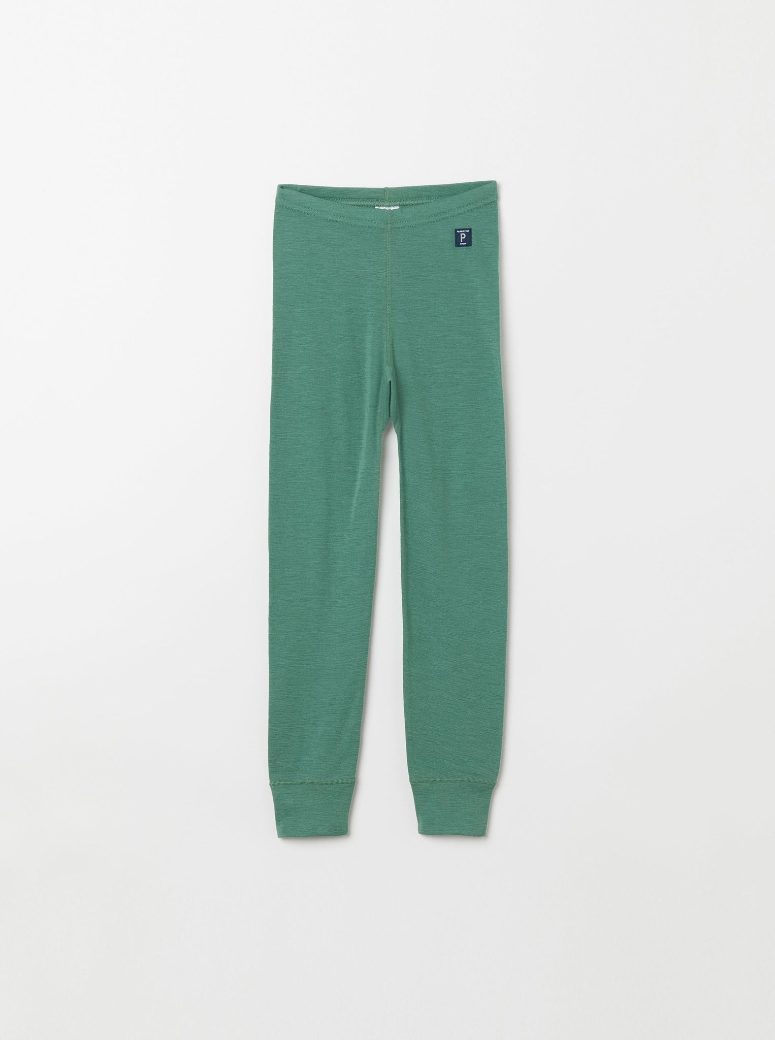 Merino Green Thermal Kids Long Johns from the Polarn O. Pyret kidswear collection. Quality kids clothing made to last.