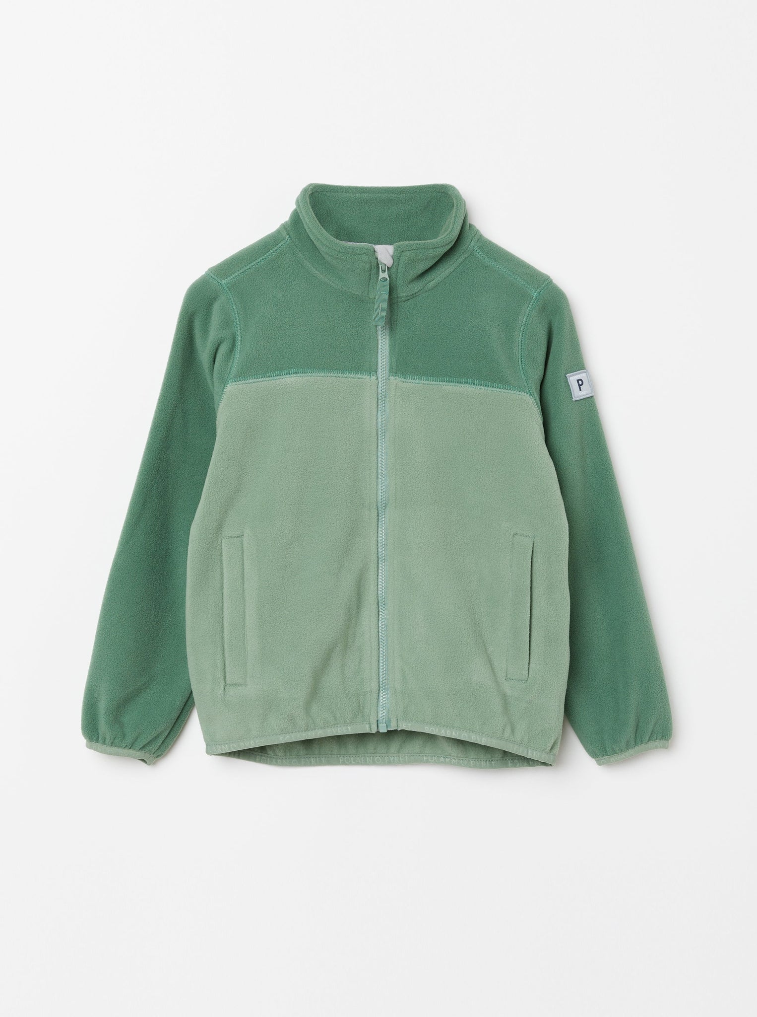 Green Kids Fleece Jacket from the Polarn O. Pyret kidswear collection. Made using ethically sourced materials.