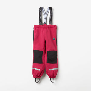 Purple Shell Waterproof Kids Trousers