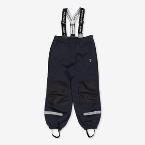 Navy Kids Waterproof Trousers from the Polarn O. Pyret kidswear collection. Quality kids clothing made to last.