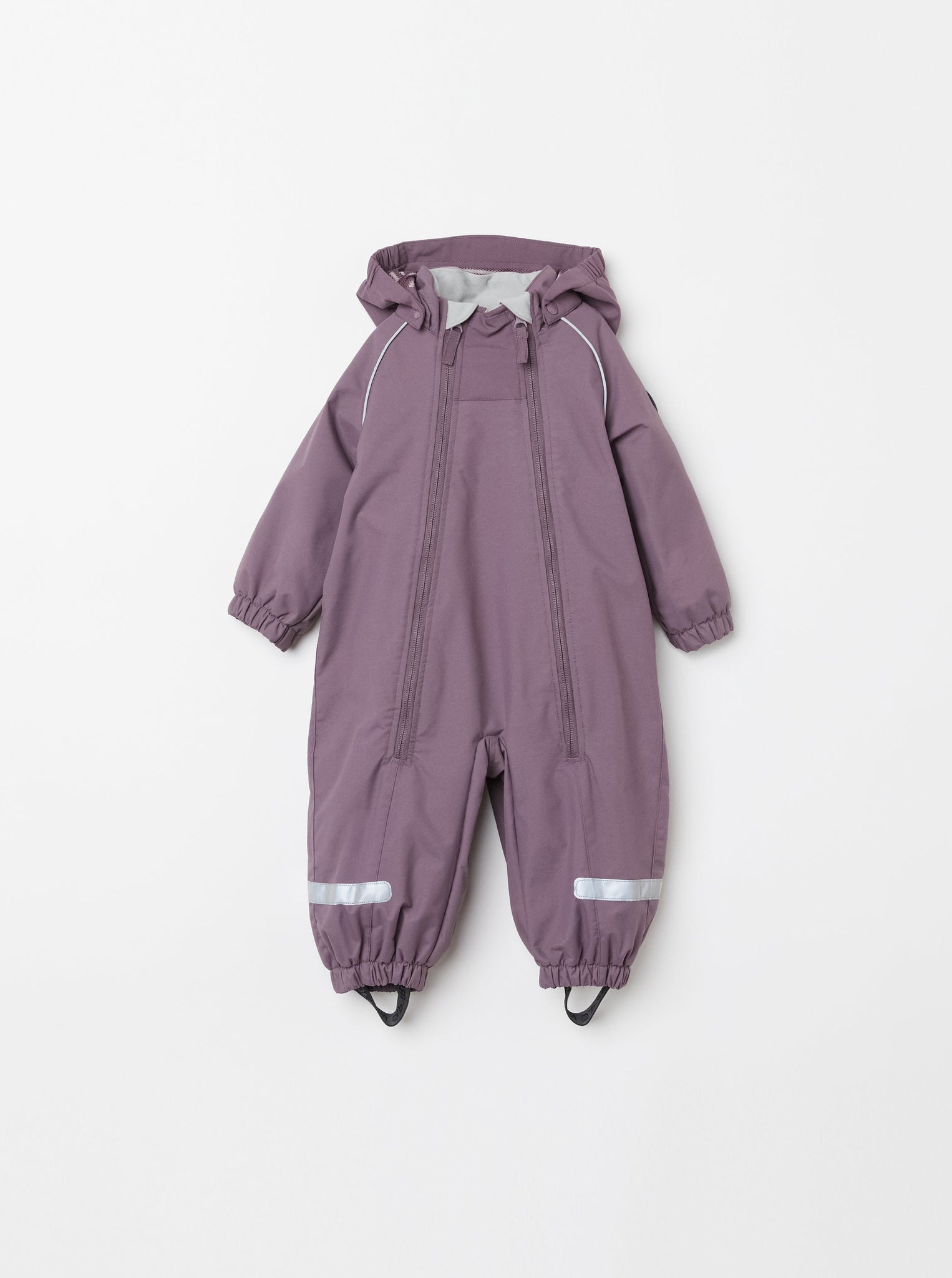 Purple Baby Waterproof Overall from the Polarn O. Pyret kidswear collection. Made from sustainable sources.