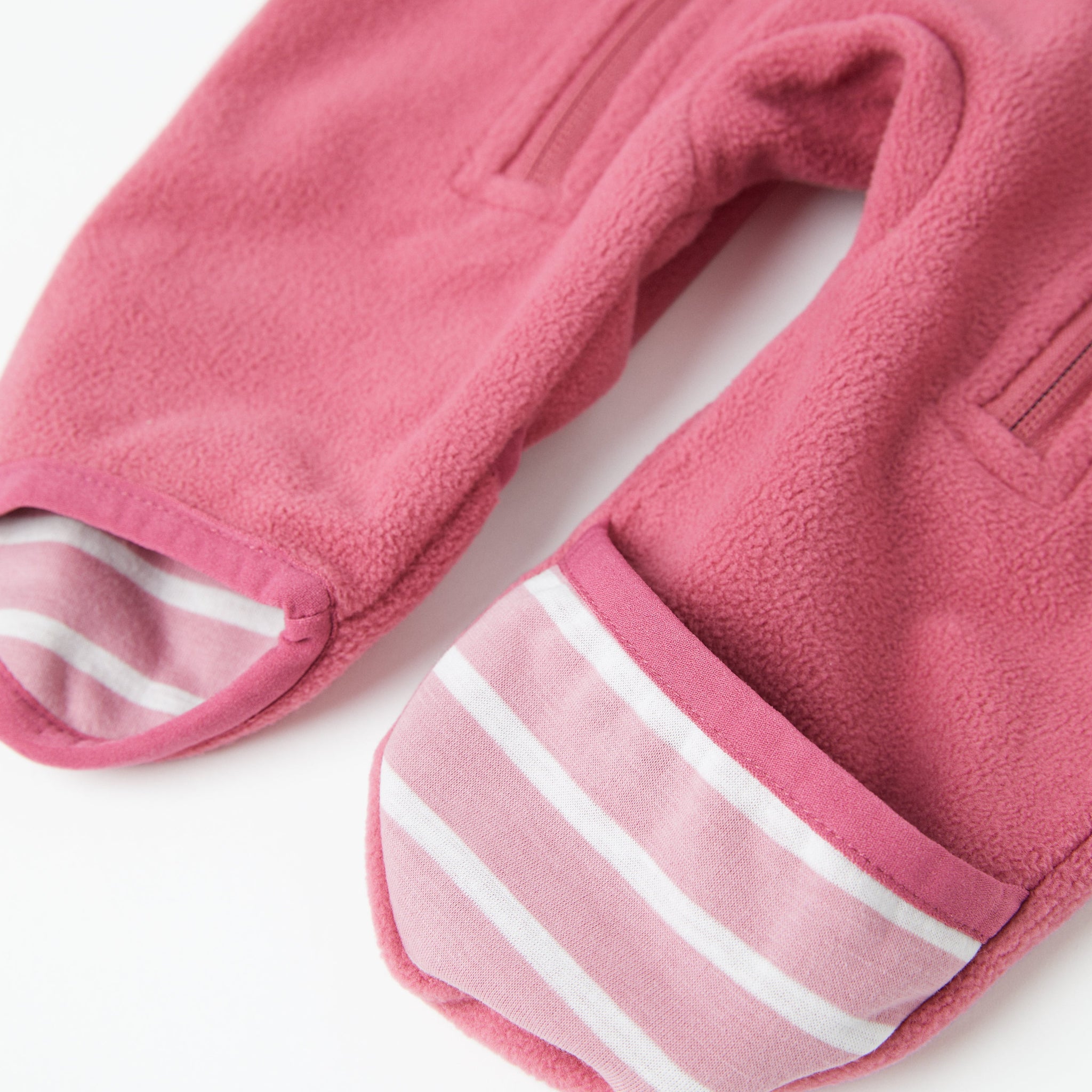Windproof Pink Baby Pramsuit from the Polarn O. Pyret kidswear collection. Sustainably produced kids outerwear.