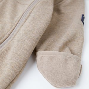 Beige Teddy Bear Baby Pramsuit from the Polarn O. Pyret kidswear collection. Quality kids clothing made to last.