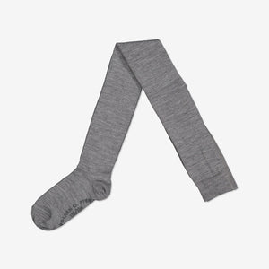 Merino Wool Grey Antislip Kids Tights from the Polarn O. Pyret kidswear collection. Made from sustainable sources.
