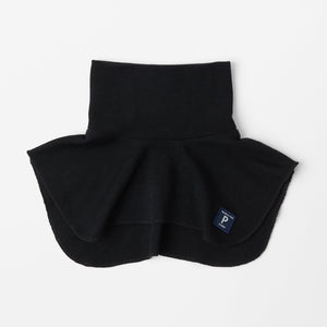 Black Merino Wool Kids Snood from the Polarn O. Pyret kidswear collection. Quality kids clothing made to last.