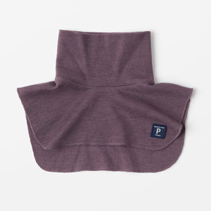 Merino Wool Purple Kids Snood from the Polarn O. Pyret kidswear collection. Ethically produced outerwear.