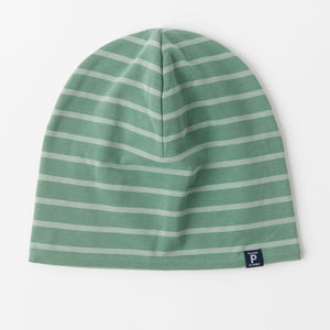 Green Fleece Lined Kids Beanie Hat from the Polarn O. Pyret kidswear collection. Quality kids clothing made to last.
