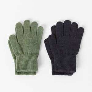 Green Magic Kids Gloves Multipack from the Polarn O. Pyret kidswear collection. Made from sustainable sources.