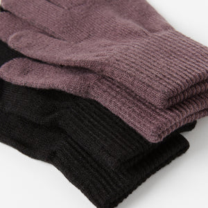 Purple Magic Kids Gloves Multipack from the Polarn O. Pyret kidswear collection. Sustainably produced kids outerwear.
