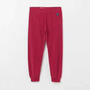 Red Kids Thermal Fleece Trousers from the Polarn O. Pyret kidswear collection. Made from sustainable sources.