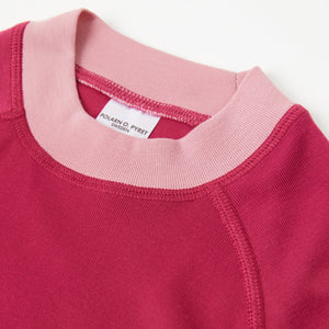 Red Kids Thermal Top from the Polarn O. Pyret kidswear collection. Sustainably produced kids outerwear.