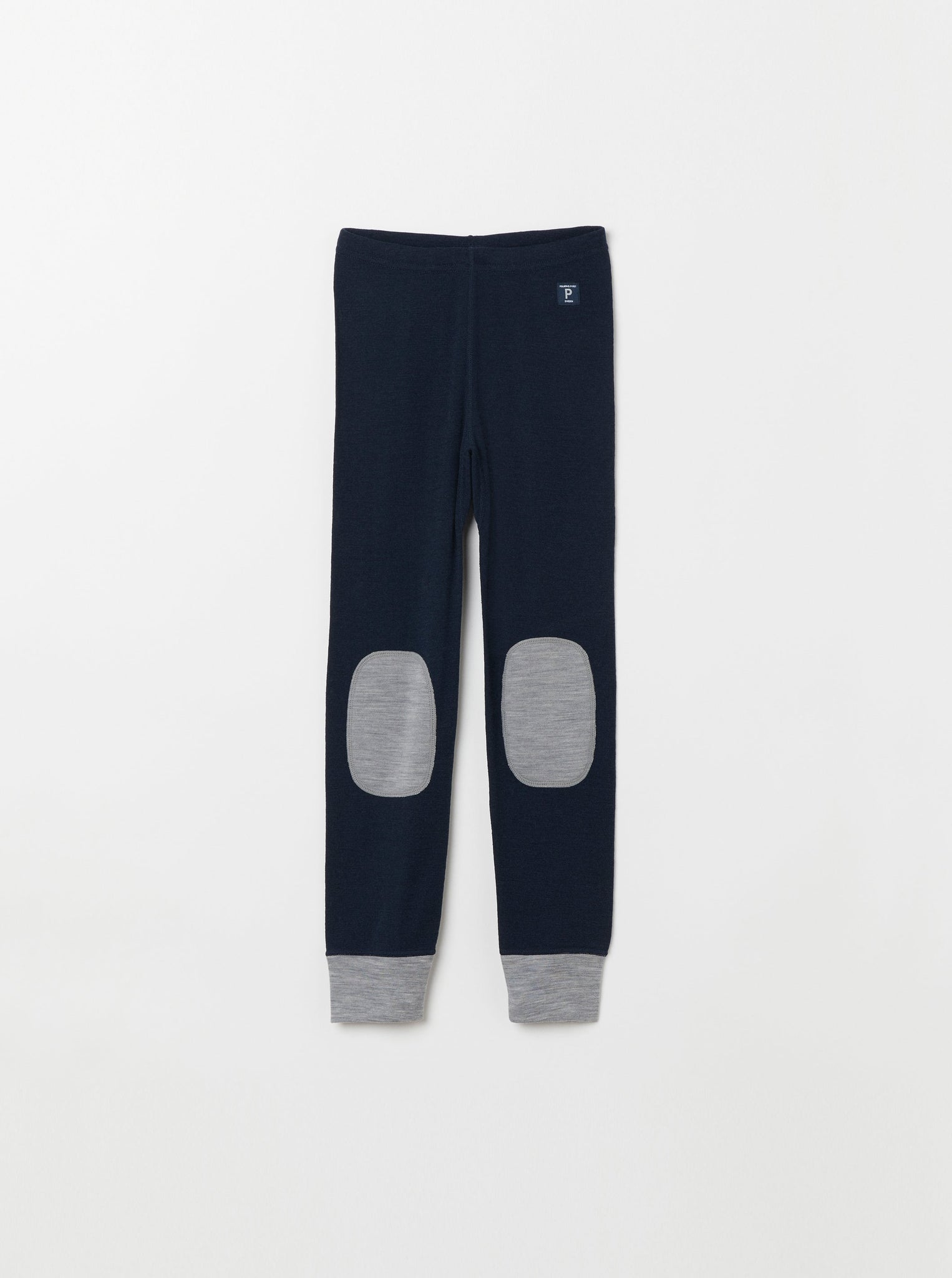 Merino Navy Thermal Kids Long Johns from the Polarn O. Pyret kidswear collection. Made from sustainable sources.