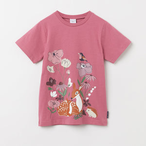 Organic Cotton Navy Kids T-Shirt from the Polarn O. Pyret Kidswear collection. Ethically produced kids clothing.