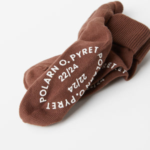 Multipack Brown Antislip Kids Socks from the Polarn O. Pyret Kidswear collection. The best ethical kids clothes