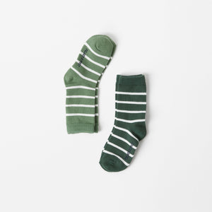 Green Kids Socks Multipack from the Polarn O. Pyret Kidswear collection. The best ethical kids clothes