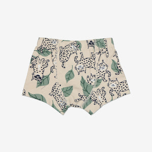 Organic Cotton Beige Boys Boxers from the Polarn O. Pyret Kidswear collection. Ethically produced kids clothing.