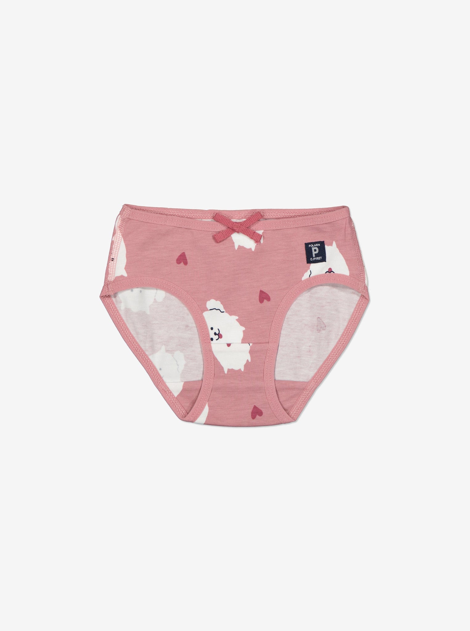Organic Cotton Pink Girls Briefs from the Polarn O. Pyret Kidswear collection. The best ethical kids clothes