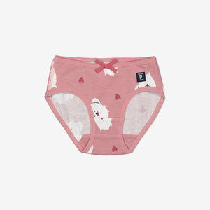 Organic Cotton Pink Girls Briefs from the Polarn O. Pyret Kidswear collection. The best ethical kids clothes