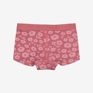 Organic Cotton Floral Girls Briefs from the Polarn O. Pyret Kidswear collection. Clothes made using sustainably sourced materials.