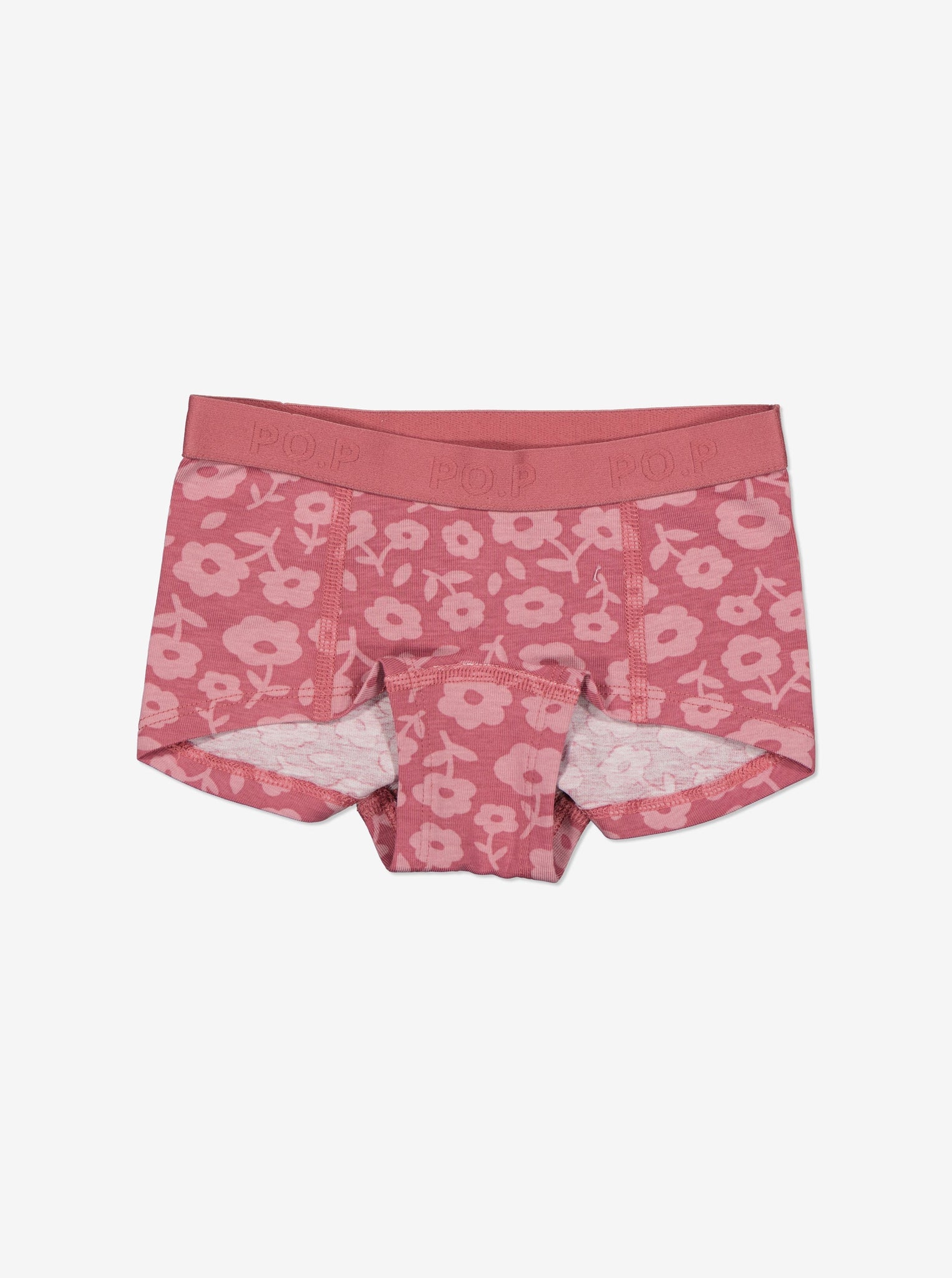 Organic Cotton Floral Girls Briefs from the Polarn O. Pyret Kidswear collection. Clothes made using sustainably sourced materials.