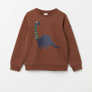 Cotton Dog Print Kids Sweatshirt from the Polarn O. Pyret Kidswear collection. Nordic kids clothes made from sustainable sources.
