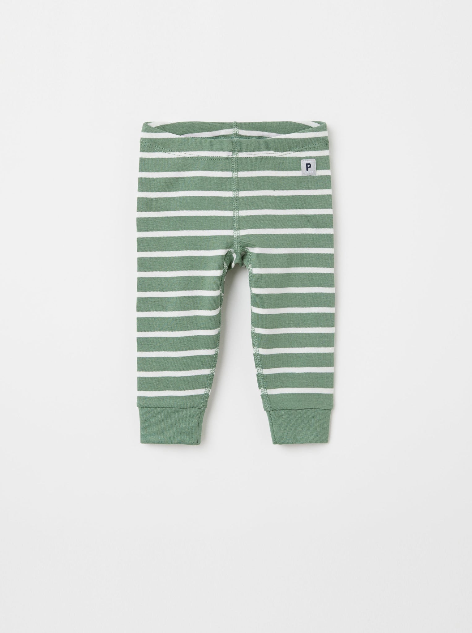 Organic Cotton Navy Baby Leggings from the Polarn O. Pyret Kidswear collection. Nordic kids clothes made from sustainable sources.