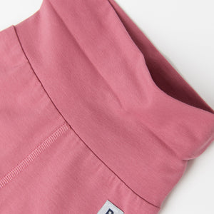 Organic Cotton Pink Baby Leggings from the Polarn O. Pyret Kidswear collection. The best ethical kids clothes