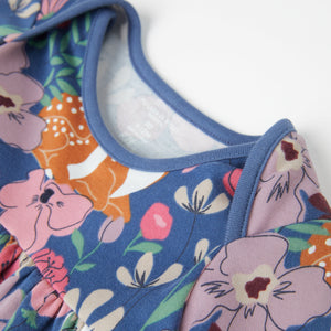 Blue Nordic Floral Baby Dress from the Polarn O. Pyret Kidswear collection. The best ethical kids clothes